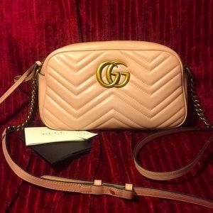 Gucci- Pink GG Marmont Quilted Bag